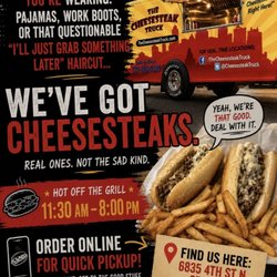 The Cheesesteak Truck - Our hours expanded to 11am to 8pm