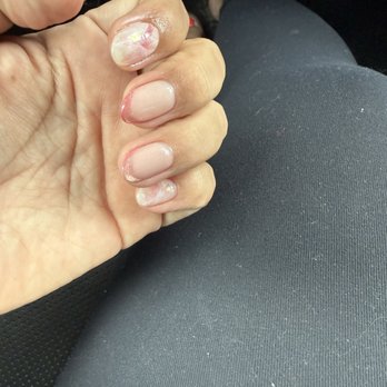 Yume Nail Studio - Love the sparkle French tip - Nail Technicians Near Me - Brea, California