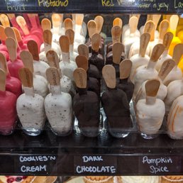 a variety of ice cream pops