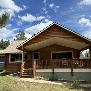 888 Log Guys - Stained log Hazlenut color - General Contractors Near Me 888 Log Guys - Stained log Hazlenut color - General Contractors Near Me
