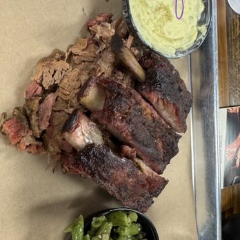 When Pigs Fly BBQ - Two meat plate - Barbeque Near Me - Wichita, Kansas
