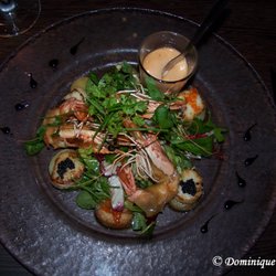 Bistro le 443 - Salade de Saint Jacques et Crevettes