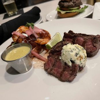 Lewis Prime Grill - Butter Steak and shrimp wrapped in bacon - Steakhouses Near Me - Loxahatchee, Florida