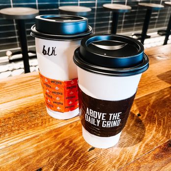 Pressed Cafe - Black Coffee + Cafe Lavender Latte to-go - Sandwiches Near Me - Salem, New Hampshire