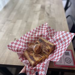 The Coffee Shop - crispy bacon, egg, potato, and cheese house made burrito