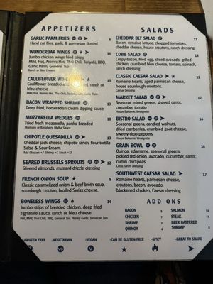 Menu photo 2 Wunderbar Bistro Hudson, NY