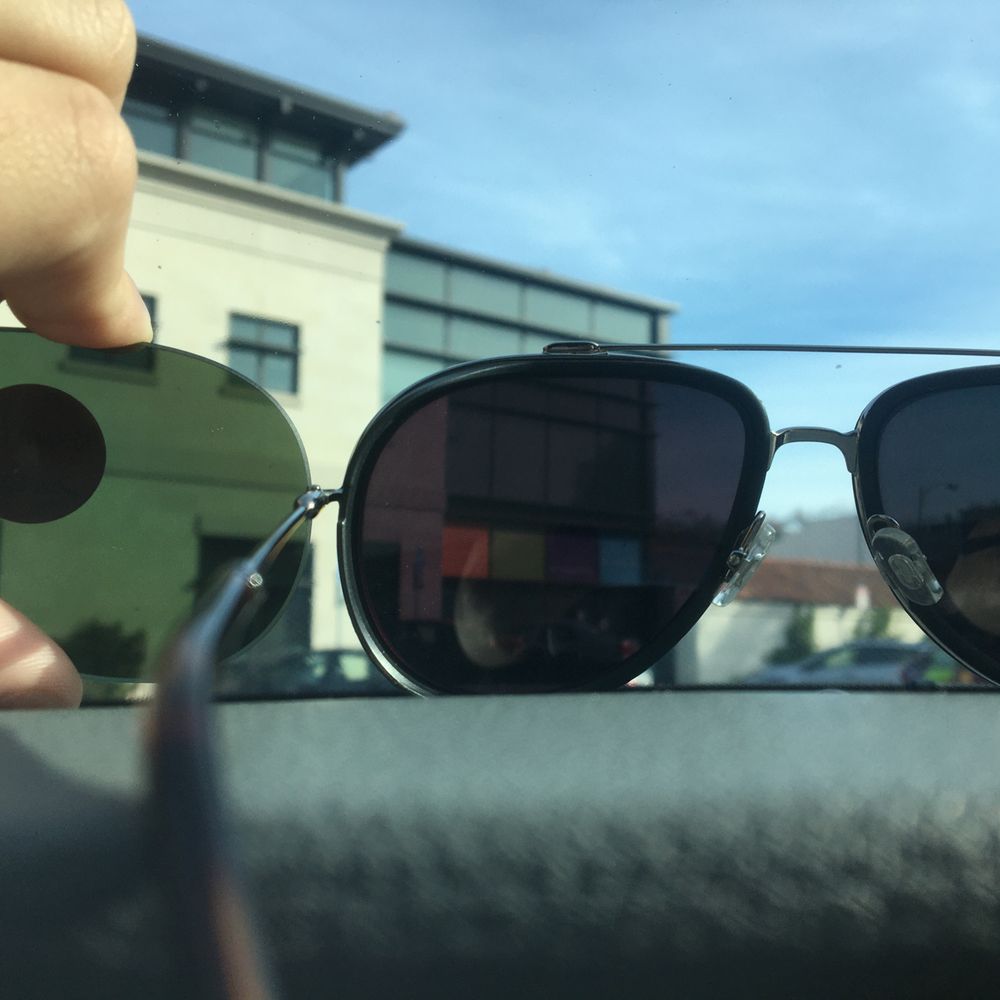 Original (green) on the left, the updated lens (red) on the right. They tried to blame the color on me for "not specifying" the lens color.