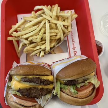 In-N-Out Burger - Combo number one and a cheeseburger - Burgers Near Me - San Jose, California In-N-Out Burger - Combo number one and a cheeseburger - Burgers Near Me - San Jose, California