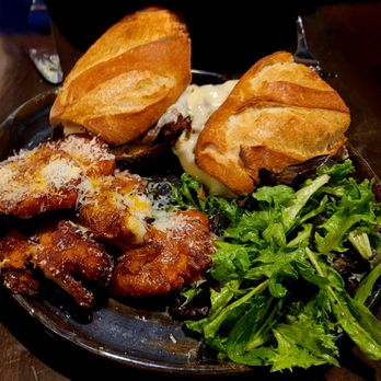 Esther's Kitchen - EAST COAST ROAST BEEF DIP caramelized onion + horseradish cheese sauce + au jus - Italian Near Me - Las Vegas, Nevada