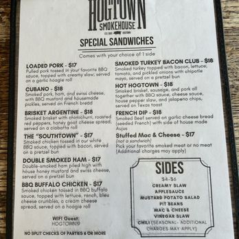 Hogtown Smokehouse - Sandwich Menu - Barbeque Near Me - St. Louis, Missouri Hogtown Smokehouse - Sandwich Menu - Barbeque Near Me - St. Louis, Missouri