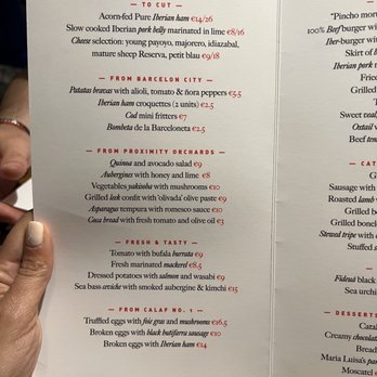 Tapeo - Menu May 2022 - Tapas Bars Near Me - Barcelona, B
