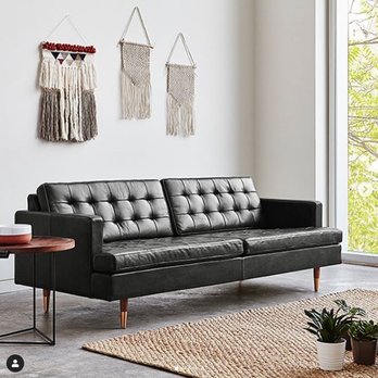 FULLHOUSE Modern - Archer Leather Sofa by Gus Modern - Home Decor Near Me - Vancouver, British Columbia