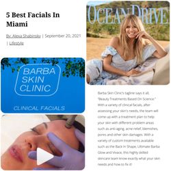 Barba Skin Clinic - As seen in Ocean Drive Magazine - September 2021