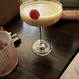 White raspberry espresso martinis