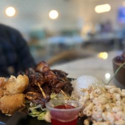 Maui Pho  - M2 Hawaiian Ribs, Chicken skewers and Shrimp