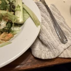 Market Street Cafe - Rag tossed to me to clean up broken water glass