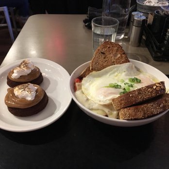 Toast - "Crappy Scrappy" and " Fireside Donuts".  This came recommended by my server Dorothy! - Breakfast & Brunch Near Me - Birmingham, Michigan