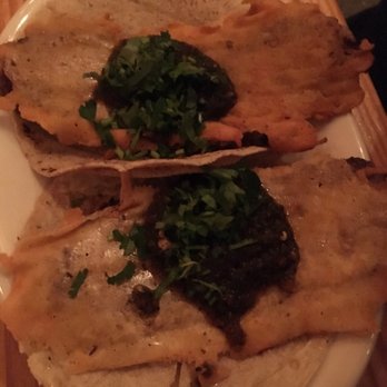 La Condesa - El Califa - New York Strip, Crispy Manchego, Cilantro, oak--grilled jalapeno salsa... Amazing - Steak Cheese toast on a tortilla. YUM - Mexican Near Me - Austin, Texas La Condesa - El Califa - New York Strip, Crispy Manchego, Cilantro, oak--grilled jalapeno salsa... Amazing - Steak Cheese toast on a tortilla. YUM - Mexican Near Me - Austin, Texas