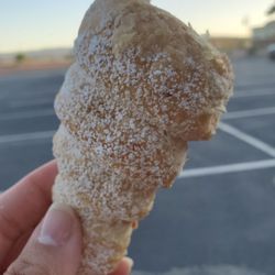 Neto's Bakery Panderia - The outside of the cone filled version of their Bavarian cream
