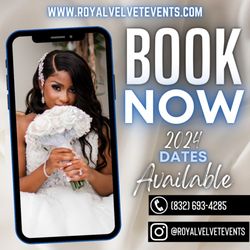 Royal Velvet Events - 2024 Dates Available