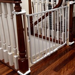 beep! beep! car seat & baby proofing - No drilling into banisters.
