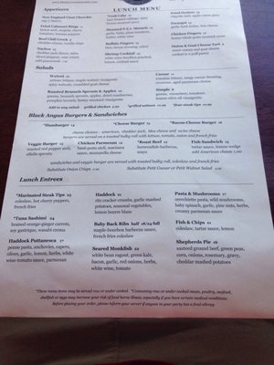 Menu photo 2 Black Cow Newburyport, MA