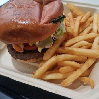 Rockit Char Grill - The classic single with fries. - Burgers Near Me - Hayward, California
