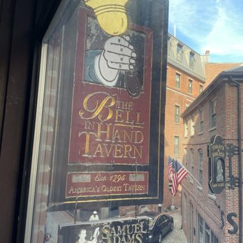 The Bell In Hand - Exterior sign from upstairs social room - Lounges Near Me - Boston, Massachusetts