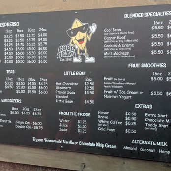 Cool Bean Espresso - Menu - Coffee & Tea Near Me - Puyallup, Washington