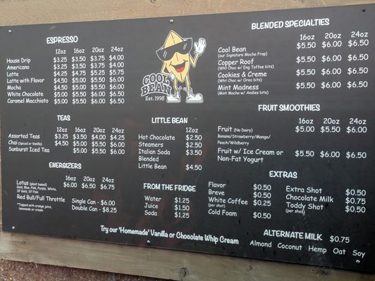 Menu photo 1 Cool Bean Espresso Puyallup, WA