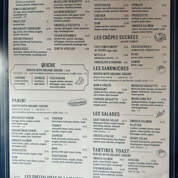 Cafe Madeleine - Menu - Cafes Near Me - San Diego, California