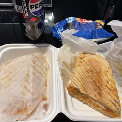 The Sandwich Shop - Chicken and cheese sandwich grilled