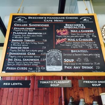 Beecher's Handmade Cheese - Menu - Cheese Shops Near Me - Seattle, Washington