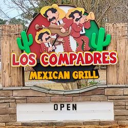 Las Compadres - Sign at restaurant