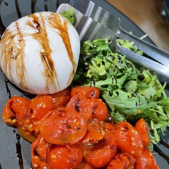 Ombra Italian Eatery - Burrata and cured tomatoes. Just needed some finishing salt. - Italian Near Me - San Juan, Puerto Rico Ombra Italian Eatery - Burrata and cured tomatoes. Just needed some finishing salt. - Italian Near Me - San Juan, Puerto Rico