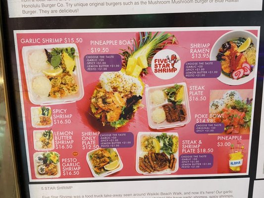 Menu photo 2 Five Star Shrimp Honolulu, HI