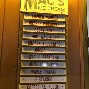 Mac's Dairy Farm - Flavors - Ice Cream & Frozen Yogurt Near Me - Tewksbury, Massachusetts