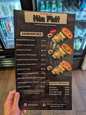 Menu photo 8 Banh Mi Hoa Phat Monterey Park, CA Menu photo 8 Banh Mi Hoa Phat Monterey Park, CA