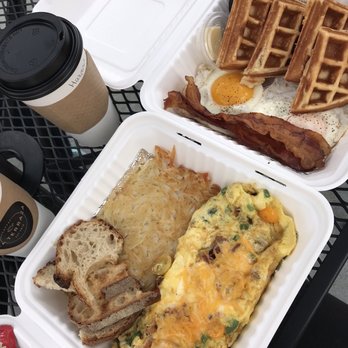 La Terraza - Omelet (meat lover) and waffle & eggs - Coffee & Tea Near Me - Redondo Beach, California La Terraza - Omelet (meat lover) and waffle & eggs - Coffee & Tea Near Me - Redondo Beach, California