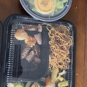 Tama - This is what you receive for a $33.6 lunch box before tax and other fees. This is not leftovers. The taste was very greasy. - Japanese Near Me - Natick, Massachusetts