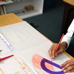 Montessori Children's House Of Hayward - Math | Geometry - Learning about angles, using tools such as compass and protractor