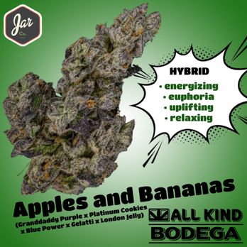 All Kind Bodega - Flower strain Apples and Bananas. - Cannabis Dispensaries Near Me - Portland, Maine