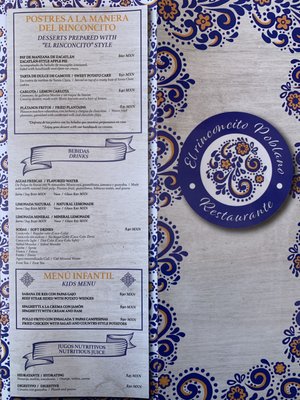 Menu photo 1 El Rinconcito Poblano Tijuana, BCN