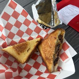 Brisket Grilled Cheese W/ Chips
