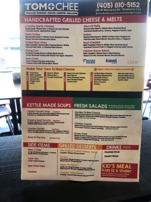 Menu photo 2 Tom & Chee Oklahoma City, OK