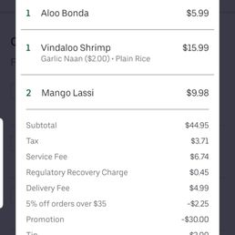 What I was supposed to get..thanks Uber Eats for NOTHING.