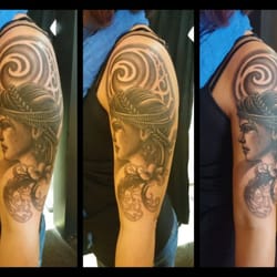 A Clockwork Tattoo and Art Gallery - Session one- Yes this was all done in one day.