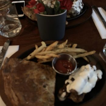 Dua Kafe - Very blurry photo of the burek and qebapa, came with fries. - Cafes Near Me - New York, New York Dua Kafe - Very blurry photo of the burek and qebapa, came with fries. - Cafes Near Me - New York, New York