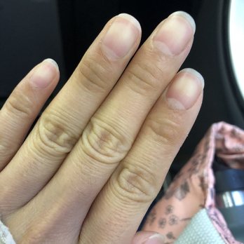 Jessi's Nails Spa - Mani no color and its look great! It's rarely happens to me check out my other picture for the right hand. - Massage Near Me - San Francisco, California Jessi's Nails Spa - Mani no color and its look great! It's rarely happens to me check out my other picture for the right hand. - Massage Near Me - San Francisco, California
