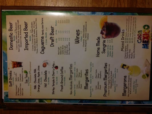 Menu photo 3 Casa Mexico East Grand Forks, MN